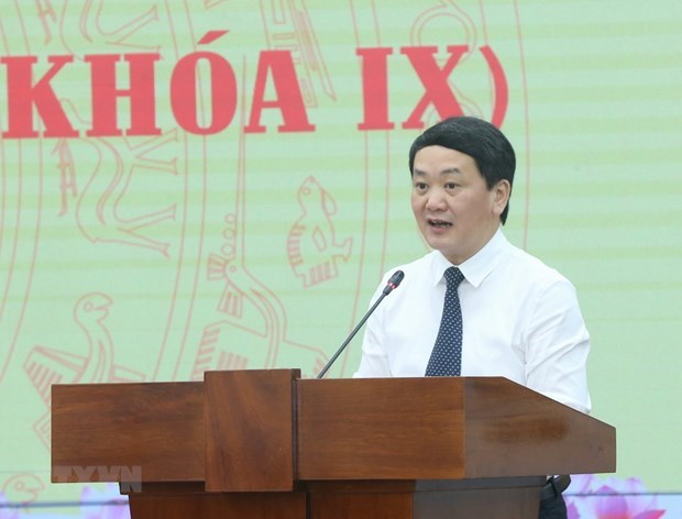 Phó Chủ tịch, Tổng Thư ký Ủy ban Trung ương Mặt trận Tổ quốc Việt Nam Hầu A Lềnh. (Nguồn: TTXVN)