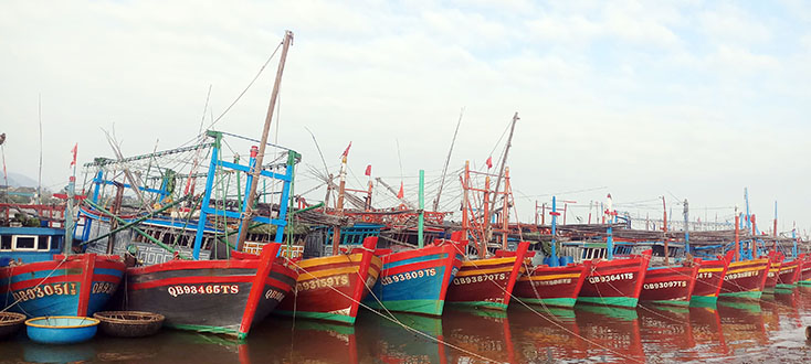 Tàu cá của ngư dân Cảnh Dương.