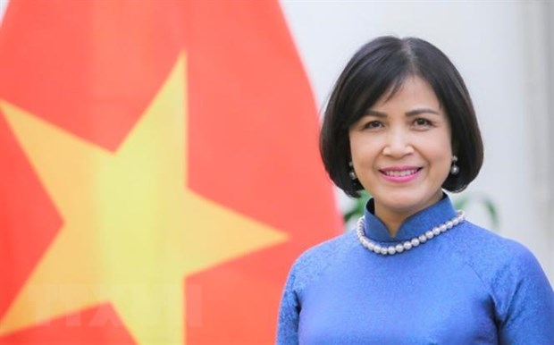 Đại sứ Lê Thị Tuyết Mai, Trưởng Phái đoàn Việt Nam tại Geneva làm Trưởng đoàn đàm phán. (Ảnh: Tố Uyên/TTXVN)