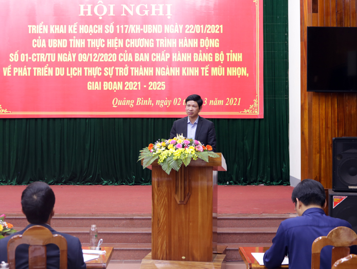 Đồng chí Hồ An Phong, Phó Chủ tịch UBND tỉnh phát biểu kết luận hội nghị.