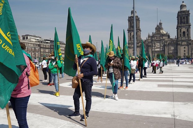 Hàng nghìn người đã tuần hành tại Mexico City. Ảnh: vallartadaily