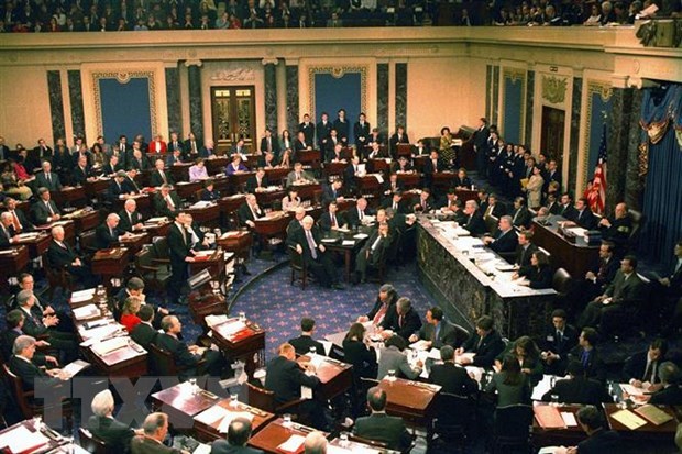 Toàn cảnh một phiên họp Thượng viện Mỹ ở Washington, DC. (Ảnh: AFP/TTXVN)