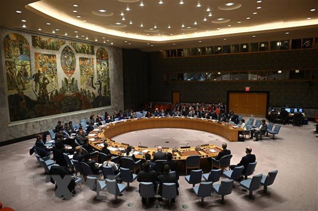 Một cuộc họp của Hội đồng Bảo an Liên hợp quốc ở New York, Mỹ. (Ảnh: AFP/TTXVN)