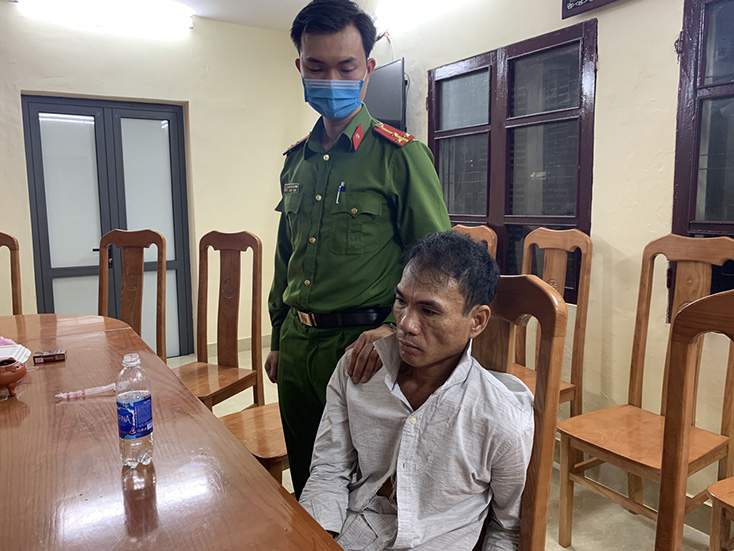 Đối tượng Nguyễn Thanh Sơn bị bắt giữ