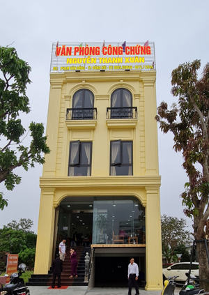 Văn phòng công chứng Trần Văn Lê đổi tên thành Văn phòng công chứng Nguyễn Thanh Xuân