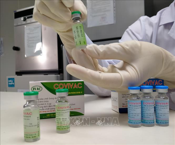 Covivac là vaccine thứ 2 của Việt Nam được đưa vào thử nghiệm trên người, sau vaccine Nanocovax. Ảnh: Thanh Vân/TTXVN