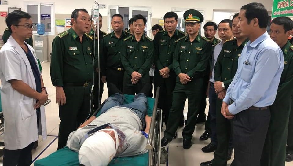 Thượng úy Nguyễn Thế Vinh bị bị thương và chữa trị tại Bệnh viện Hữu nghị Việt Nam-Cu Ba Đồng Hới sau khi đấu tranh thành công chuyên án 544 LV, năm 2019.