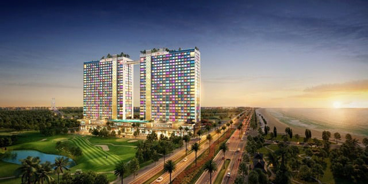 Mô hình Dự án Tổ hợp căn hộ Du lịch nghỉ dưỡng Dolce Penisola Quảng Bình.