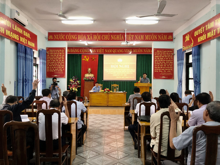 Ủy ban MTTQVN huyện Minh Hóa tổ chức hội nghị hiệp thương lần 2.
