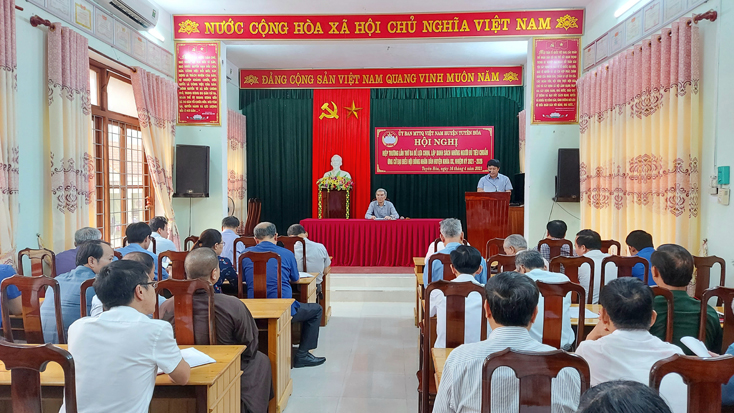 Ủy ban MTTQ Việt Nam huyện Tuyên Hóa tổ chức hội nghị hiệp thương lần thứ ba.