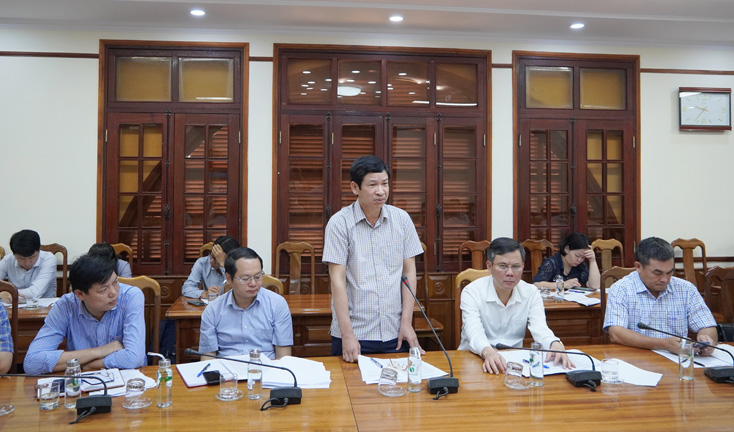 Đồng chí Phó Chủ tịch UBND tỉnh Hồ An Phong phát biểu thêm về tiềm năng, thế mạnh phát triển du lịch của tỉnh Quảng Bình.