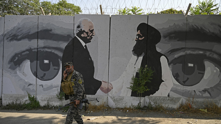 Nhân viên an ninh ở Kabul. Ảnh: AFP 