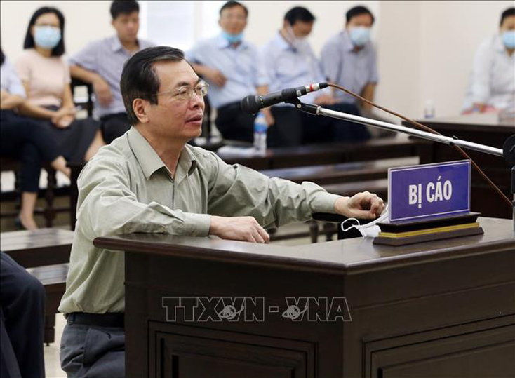 Bị cáo Vũ Huy Hoàng (cựu Bộ trưởng Bộ Công Thương) bị Viện Kiểm sát đề nghị mức án 10-11 năm tù. Ảnh: Phạm Kiên/TTXVN