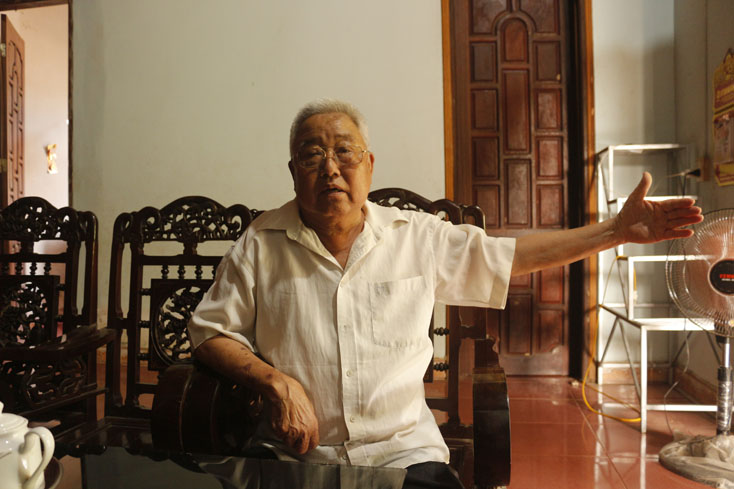 Cựu chiến binh, trung tá Đặng Văn Hiền kể về những trận đánh mình tham gia.