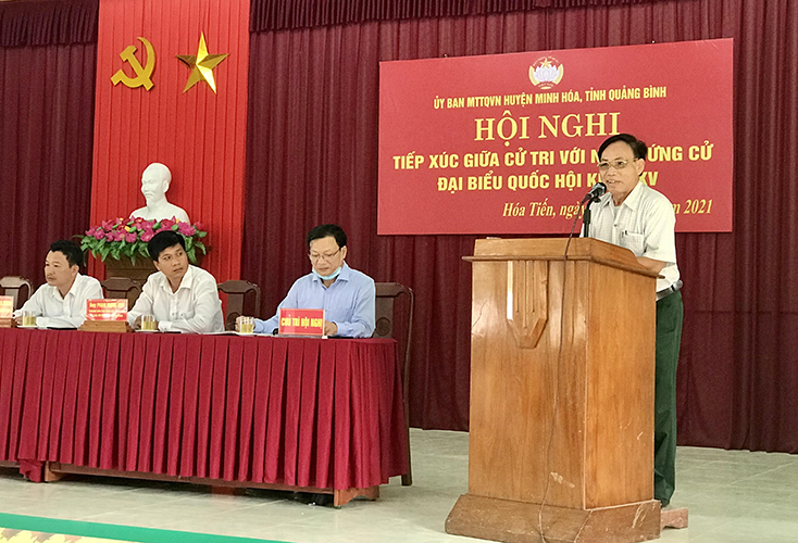Cử tri Minh Hóa bày tỏ kỳ vọng đối với những người ứng cử đại biểu Quốc hội khóa XV.