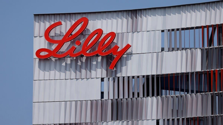 Biểu tượng của hãng dược phẩm Eli Lilly. Ảnh: Reuters