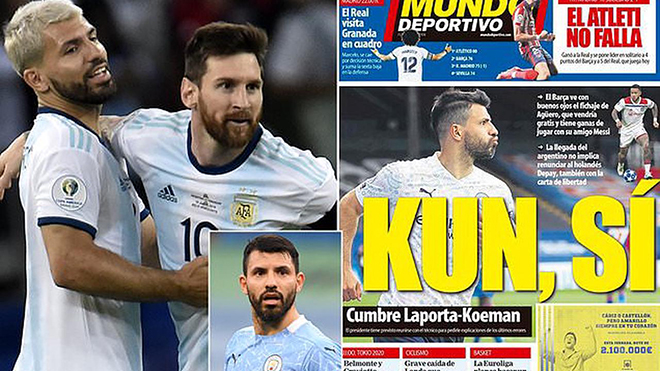 Barca hoàn tất việc chiêu mộ Aguero theo dạng tự do