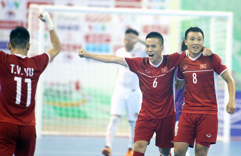 Lần thứ 2 liên tiếp futsal Việt Nam giành vé dự World Cup. Ảnh: VFF