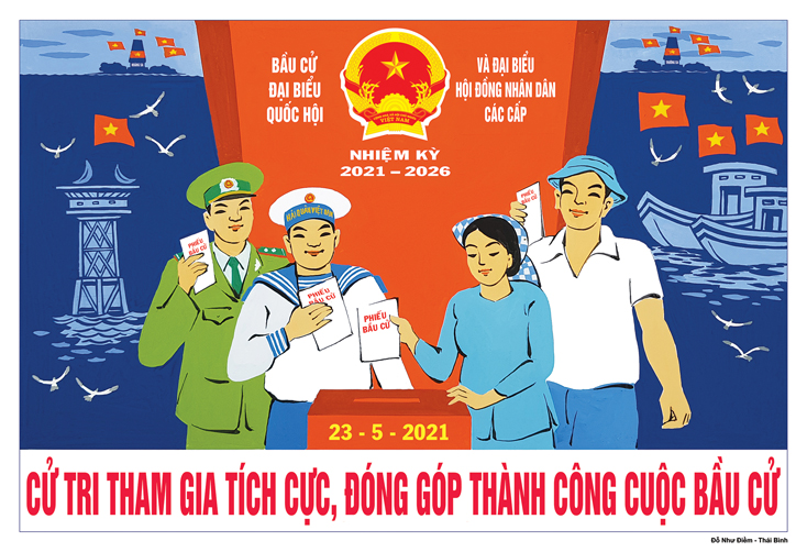 Cử tri tham gia tích cực góp phần thành công bầu cử