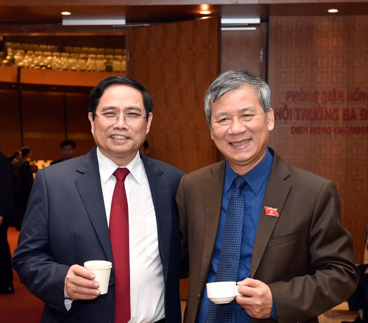 Giáo sư Nguyễn Anh Trí với Thủ tướng Chính phủ Phạm Minh Chính