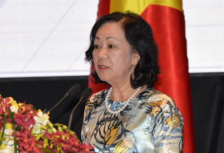Bà Trương Thị Mai, Trưởng Ban Tổ chức Trung ương lần thứ 6 trúng cử đại biểu Quốc hội.