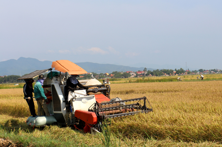 Nông dân Quảng Ninh chủ động áp dụng cơ giới hóa vào sản xuất nông nghiệp.