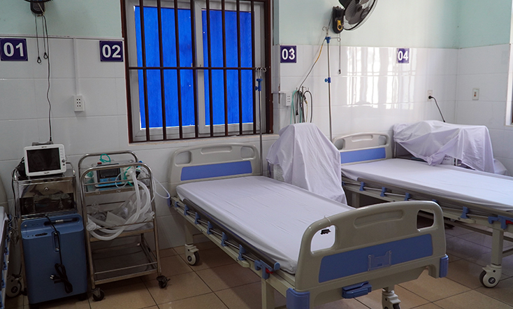 Bệnh viện dã chiến được trang bị hệ thống máy móc đầy đủ, đáp ứng nhu cầu thu dung, điều trị bệnh nhân.