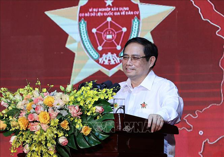 Thủ tướng Chính phủ Phạm Minh Chính phát biểu chỉ đạo. Ảnh: Dương Giang/TTXVN