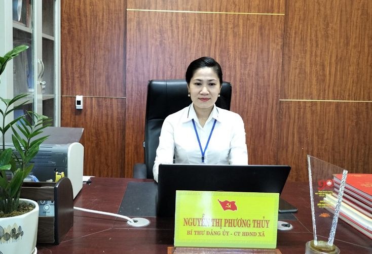 Bà Nguyễn Thị Phương Thủy, Bí thư Đảng ủy-Chủ tịch HĐND xã Quang Phú (TP. Đồng Hới)