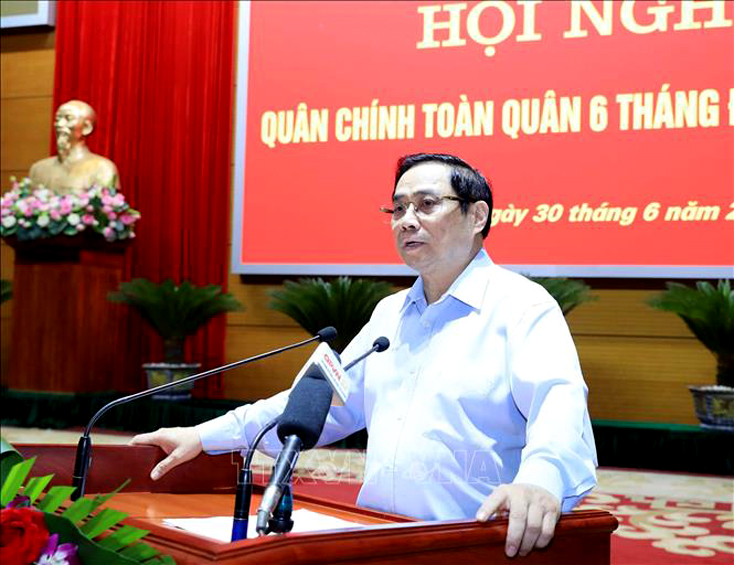  Thủ tướng Phạm Minh Chính phát biểu tại Hội nghị. Ảnh: Trọng Đức/TTXVN