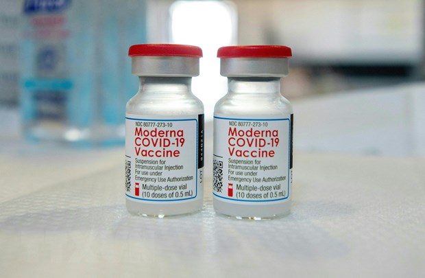 Vaccine ngừa COVID-19 của Moderna. (Ảnh: AFP/TTXVN)