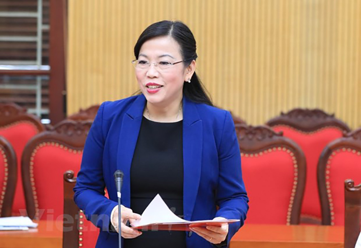 Bà Nguyễn Thanh Hải, Đoàn đại biểu Quốc hội tỉnh Thái Nguyên. (Nguồn ảnh: TTXVN)