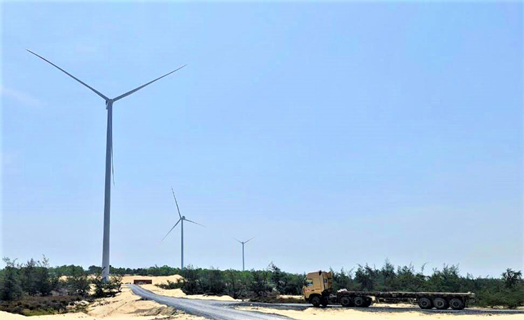 Dự án Trang trại Điện gió B&T đang bước vào giai đoạn gấp rút hoàn thiện các hạng mục để đưa vào vận hành.