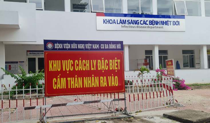 Khu cách ly tập trung của Bệnh viện hữu nghị Việt Nan Cuba-Đồng Hới.