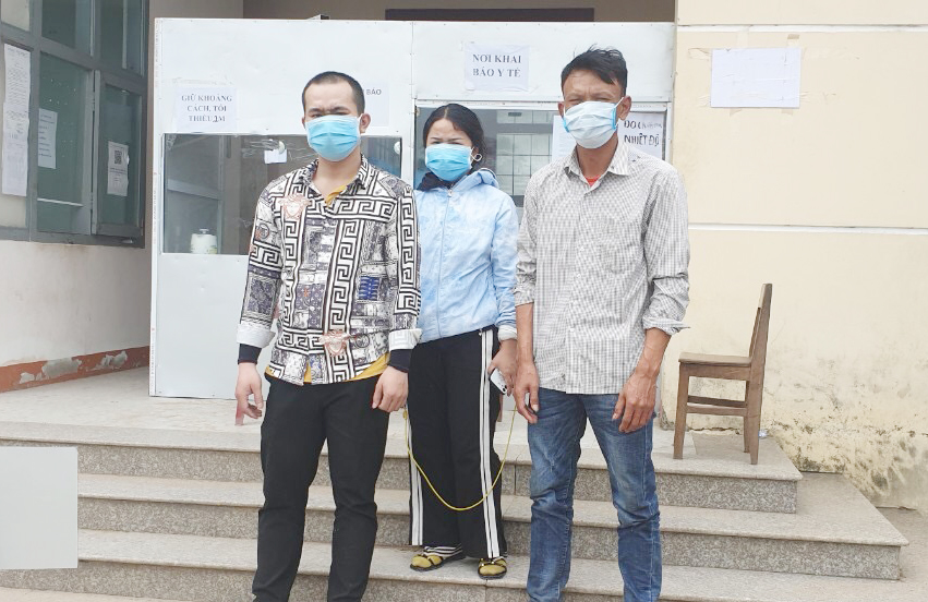 Ba công dân Quảng Bình từ các tỉnh phía Nam trở về quê thuộc đối tượng cách ly tập trung.  