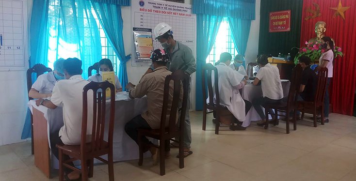 Trung tâm Y tế huyện Quảng Trạch dự kiến tiêm vắc-xin cho 840 đối tượng trong đợt này