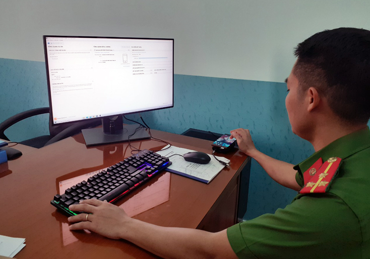 Giám định kỹ thuật số-điện tử đang được lực lượng KTHS Công an Quảng Bình, Quảng Trị triển khai thực hiện trong lĩnh vực PCTP.