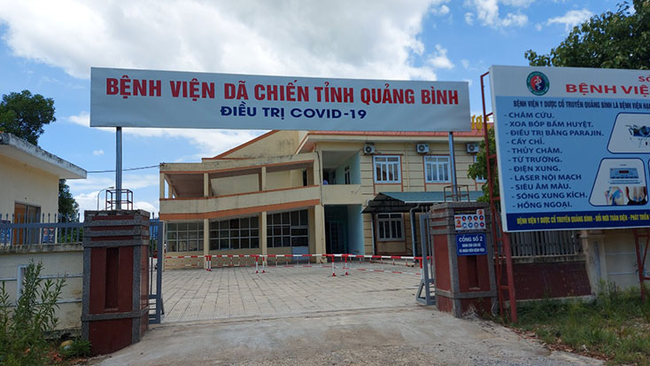 Bệnh viện dã chiến Quảng Bình là nơi tiếp nhận, điều trị các bệnh nhân Covid-19