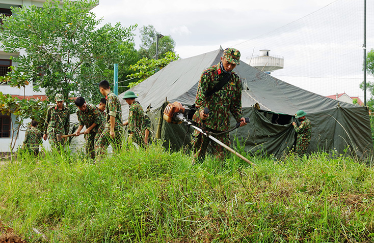 Lực lượng vũ trang tỉnh: Triển khai các biện pháp cấp bách hạn chế sự lây lan của dịch bệnh Covid-19