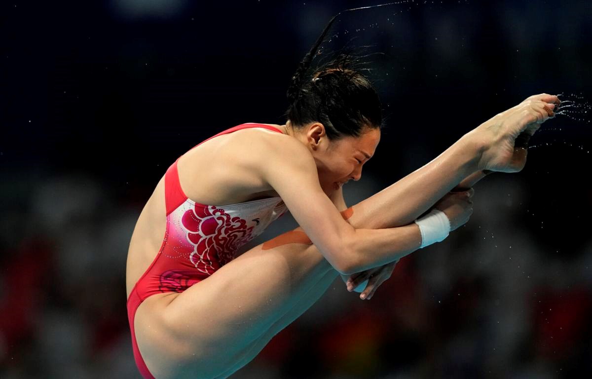  Shi Tingmao của Trung Quốc giành huy chương Vàng nhảy cầu. (Nguồn: AP)