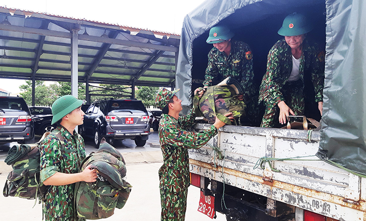  Cán bộ, chiến sỹ BĐBP tỉnh tăng cường chốt kiểm soát khu cách ly thuộc khu vực Cửa khẩu Quốc tế Cha Lo.