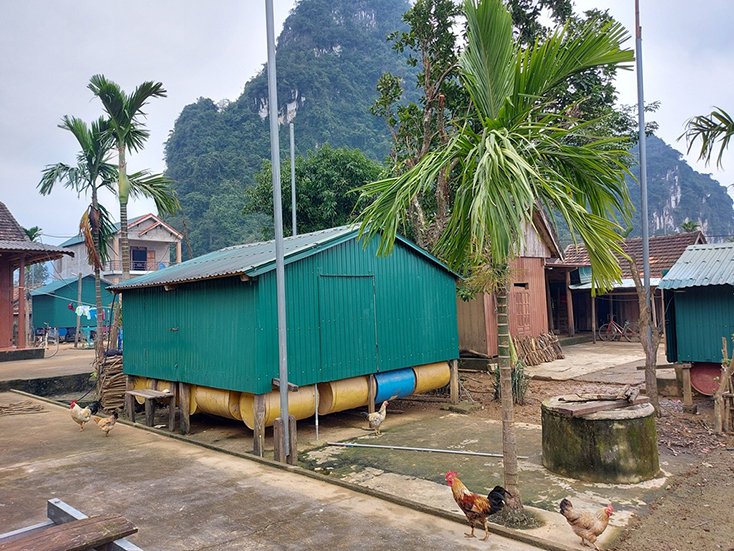 Nhà phao ở xã Tân Hóa và xã Minh Hóa là mô hình hiệu quả trong ứng phó với biến đổi khí hậu, phòng chống thiên tai.