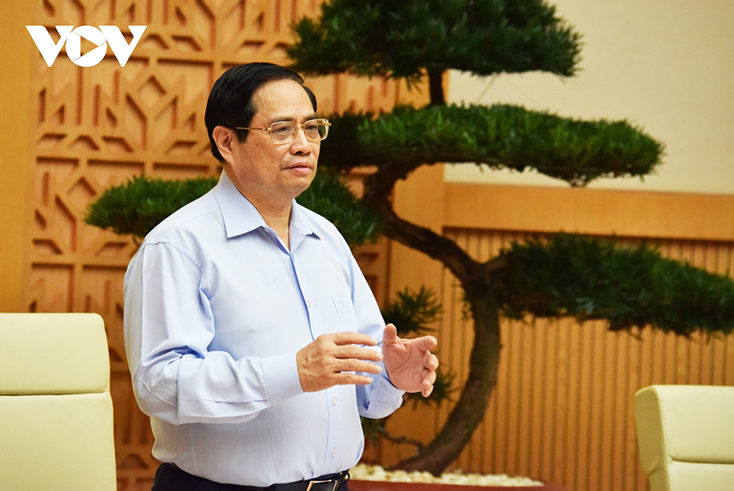 Thủ tướng Phạm Minh Chính chủ trì hội nghị trực tuyến sơ kết về công tác phòng, chống dịch Covid-19 tại các địa phương đang thực hiện giãn cách xã hội theo Chỉ thị số 16.