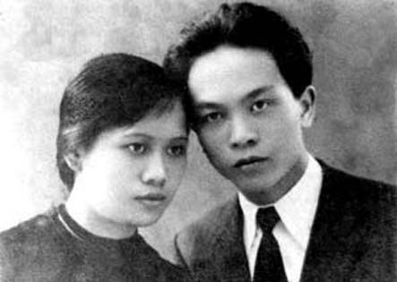 Đại tướng Võ Nguyên Giáp và người vợ đầu tiên - liệt sỹ Nguyễn Thị Quang Thái. 