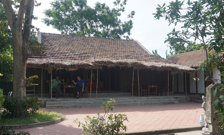 Ngôi nhà của Đại tướng Võ Nguyên Giáp ở làng An Xá, xã Lộc Thủy, huyện Lệ Thủy, nằm bên dòng Kiến Giang. 