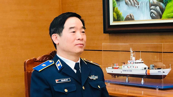  Thiếu tướng Bùi Quốc Oai - Chính ủy Cảnh sát biển việt Nam.