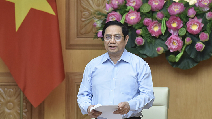 Thủ tướng Chính phủ Phạm Minh Chính phát biểu ý kiến. (Ảnh: Trần Hải)