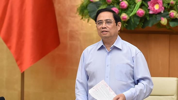Thủ tướng Phạm Minh Chính: Đưa hoạt động khai thác hải sản trở lại lành mạnh, thúc đẩy ngành thủy sản phát triển đúng hướng - Ảnh: VGP/Nhật Bắc