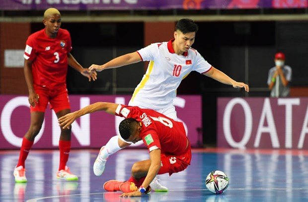  Đội tuyển futsal Việt Nam chơi ấn tượng trước Panama. (Ảnh: Getty Images) 