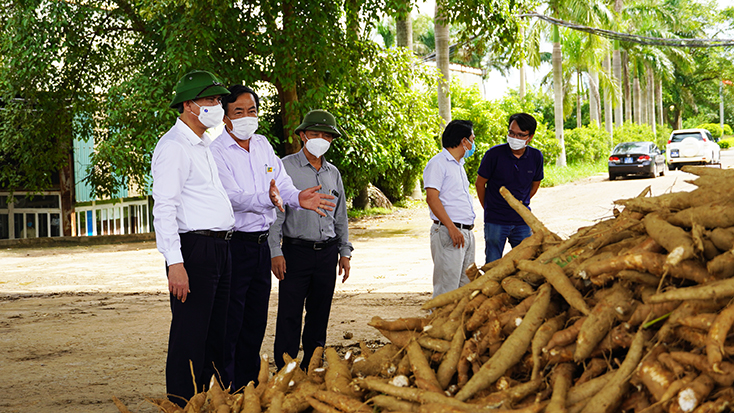 Đồng chí Chủ tịch UBND tỉnh Trần Thắng kiểm tra hoạt động sản xuất của Công ty CP Focosev Quảng Bình.